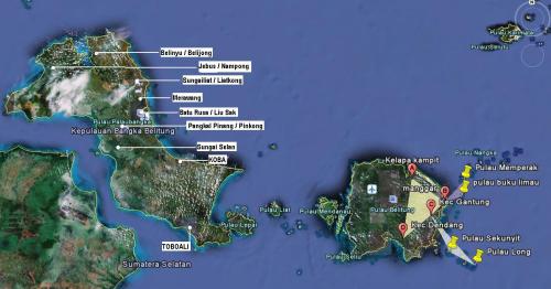 Peta Bangka Belitung